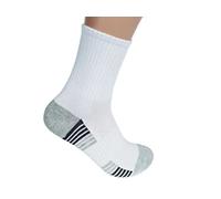 xiang ping bao li Men and Women Crew Socks Combed Cotton Athletic Sports Casual Classic Trainer Socks Shoe Size UK(Girl:4-7,Boy:6-9) EU(36-42) (White 6 Pairs)