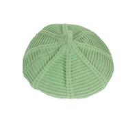 Xiang Ru Warm Fall Winter Pure Color Pumpkin Beret Hat Unisex Beanie Cap Green