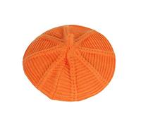 Xiang Ru Warm Fall Winter Pure Color Pumpkin Beret Hat Unisex Beanie Cap Orange
