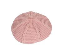 Xiang Ru Warm Fall Winter Pure Color Pumpkin Beret Hat Unisex Beanie Cap Pink