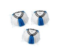 XIANGBIN 3 Pack Mop Replacement Heads Compatible with Vileda 2-in-1 Turbo Mop Head Replacement, Easy-to-Use Cleaning Refills for Efficient Floor Cleaning (Blue)