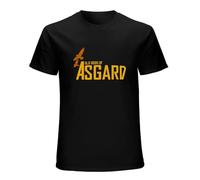 XiangGuFeiNiuWei Asgard Old Gods of Asgard Fun Crew Neck Unisex Short Sleeve T-Shirt M Black
