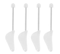 XiangJunly 2 PairsShoe Trees for Men, Shoe Stretchers MensShoe Shaper Holders, Adjustable Spiral Spring Shoe Expander Shaper Stretcher for UK 6-11/EU 39-45 (White)