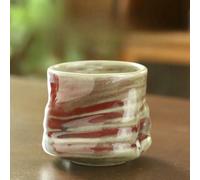 XIANGKANXUE Stoneware Vintage Espresso Mug Creative Hand Kneading Pottery Pleated Irregular Mug 1 pcs