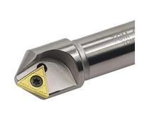 Xianglaa-top bearing router bit, 45 Degree CNC Lathe Tungsten Steel Milling Cutter 12 16 20 MM TCMT Carbide Inserts Holder End Mill Chamfering Tools