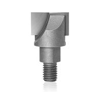 Xianglaa-top bearing router bit, Two Screw Lock Thread Mills Milling Cutter CNC Woodworking Bottom Cleaning Tools Router Bit 1/2" Shank 1pc, (Cutting Edge Length : 16mm)