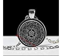xianglian Sigillum Dei Ameth Pendant, John Dee Seal of God Talisman, Seal of The Truth of God, Clavicula Salomonis Symbol Necklace