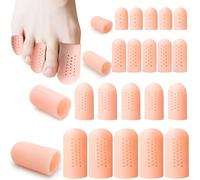 XIANGLONGY 12 Pairs of Toe Protector, Silicone Toes Protector, Breathable Toe Protectors, 4 Sizes of Silicone Toes to Prevent Calluses and Blisters.