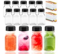 XIANGLONGY 120ml Juice Shot Bottles with Lids 14 Pack, PET Small Bottles