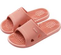 XIANGLV Reflexology Slippers Foot Massager for Plantar Fasciitis Acupressure Acupuncture Slippers Arthritis Pain Relief for feet Man Women Stress Relief Gifts (Pink, UK Women 4.5-5)