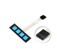 XIANGN 5 PCS 4 Key Matrix Membrane Switch Keyboard Keyboard Control Panel SCM Extended Keyboard 1x4 No Words (Size : 5pcs)