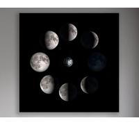 XIANGPEIFBH Giclee Artwork Moon Phase Wall Art, Huge Canvas Home Decor, Phases of Moon Art, Phases of Wall Decor, Phase Canvas(45x45cm(18x18in)/Inner-Frame)