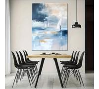 XIANGPEIFBH Giclee Artwork Sailing Boats on The Sea Suitable Wall Art Decorative Art in Living Rooms, Bedrooms And Bathroom Decor(50x75cm(20x30inch)/Unframed)