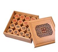 Xiangqi Board Games Chinese Chess Strategy Games Made of Bamboo (6cm)(5cm/2")