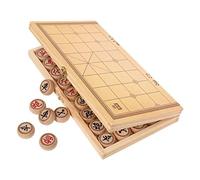 Xiangqi Chinese Chess Set Game Board with Folding Board, Classic Educational Strategy Board Games for 2 Players(4.8cm/1.9")