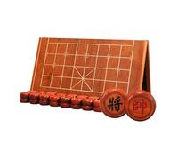 Xiangqi Rosewood With Foldable Chessboard Portable Chinese Chess Set Desktop Strategy Board Games For Family Gatherings And Outdoor 2 Players(5.8 x 2cm/2.3 x 0.8in)