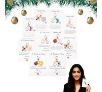 XIANGSHI Crafted by Hand-20 Sets Hug Favors, DIY Pocket Hug Card, Included Playful Pun Cards with Butterfly, Ladybird, Flower, Bee, Gift for Friends Family & Loved (30*Pcs)