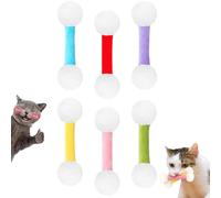 XIANGSHI Q Tip Cat Toy, Giant Qtip Cat Toy, Giant Cotton Swab Catnip Toys, Interactive Kitty Kick Sticks for Cats Lovers Gift, Sturdy Teething Chew Toys for Indoor Cats (6PCS)