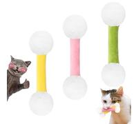 XIANGSHI Q Tip Cat Toy, Giant Qtip Cat Toy, Giant Cotton Swab Catnip Toys, Interactive Kitty Kick Sticks for Cats Lovers Gift, Sturdy Teething Chew Toys for Indoor Cats (3PCS-A)