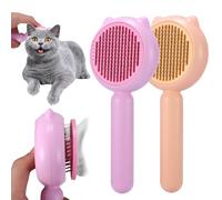 XiangSKY 2 Pcs Cat Brush for Grooming Cat Grooming Brush for Short/Long Haired Cats with Release Button Remove Loose Undercoat, Mats, Tangled Hair and Shed Fur