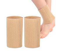 XiangSKY 2 Pcs Ice Skating Ankle Gel Protection Tubing, Compression Gel Ankle Sleeve Ankle Protector Brace for Figure Skating, Roller, Riding, Free Cutting Foot Support Socks (5 x 3.2 inch)