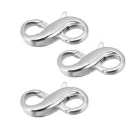 XiangSKY 3Pcs Sterling Silver 925 Lobster Claw Clasps - Ideal Necklace Connector and Bracelet Extender, Perfect for DIY Jewelry Making