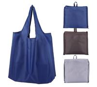 XiangSKY Reusable Shopping Bag Foldable 3Pcs Extra Large Reusable Foldable Ladies Shopping Bag Eco Tote Handbag Fold Away Shopper Bag black gray brown