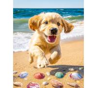 Xiangxujia DIY Paint by Number for Adults,Painting by Number Kits on Canvas,Color by Numbers for Adult Beginner,Gifts Decor for Home Wall Room (Dog)