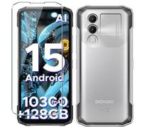 Xiangyun Cover for Doogee Blade 20/Blade 20 Ultra/Blade 20 Turbo Case, 1 Pack Tempered Glass Screen Protector, Transparent Slim Soft TPU Shockproof Anti-Scratch Silicone Phone Case - Clear