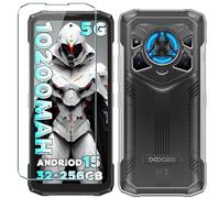 Xiangyun Cover for Doogee Blade 20 Play Case, 1 Pack Tempered Glass Screen Protector, Transparent Slim Soft TPU Shockproof Anti-Scratch Silicone Phone Case - Clear