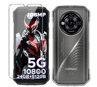 Xiangyun Cover for Doogee S118 Pro Case, 1 Pack Tempered Glass Screen Protector, Transparent Slim Soft TPU Shockproof Anti-Scratch Silicone Phone Case - Clear