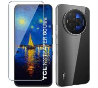 Xiangyun Cover for TCL NxtPaper 60 Ultra 5G Case, 1 Pack Tempered Glass Screen Protector, Transparent Slim Soft TPU Shockproof Anti-Scratch Silicone Phone Case - Clear