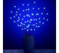 XIANMU Led Branch Light Battery Operated Lighted Branches Vase Filler Willow Twig Lighted Branch 30 Inch 20 LED for Christmas Home Party Decoration Indoor Outdoor Use Pack of 2 Blue