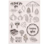 XIANMY Clear Stamps Seal Stickers Stencil Squirrel Hedgehog Embossing Template Scrapbooking Decoration DIY Craft Tools
