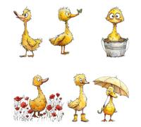 XIANMY Duck Clear Stamps Silicone Stamp Seals Cutting Dies Embossed Template for DIY Scrapbooking Cards Making Journal Photo Album Postcard Decoration seal