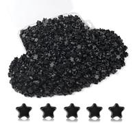 XIANNVXI 1000 Pcs 10mm Black Star Beads,4mm Hole,Loose Acrylic Black Star Pony Beads with Storage Box,for DIY Friendship Bracelets,Crafting,Earrings,Jewelry Making,Hair Braid,Party Decoration