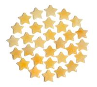 XIANNVXI 20 PCS Citrine Crystal Stars,Yellow Ciyrine Stones Set