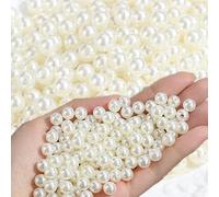 XIANNVXI 500pcs Acrylic Pearl Beads for Bracelet Making for Jewellery Making,8mm Pearls for Crafting