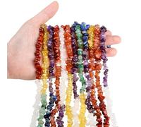 XIANNVXI 7 Chakra Crystal Chip Beads for Jewellery Making 400 Pcs