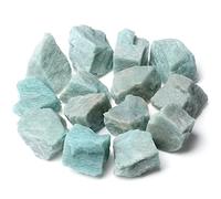 XIANNVXI Amazonite Crystals Natural Raw Crystal Rocks Rough Stones 1" Bulk Reiki Healing Gemstones Tumbling Cabbing Fountain Rocks 0.45lb