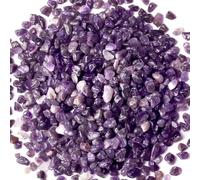 XIANNVXI Amethyst Crystal Chips Amethyst Crystal Stone Healing Crushed Stones Tumbled Crystal Bulk Gemstones Reiki Irregular Crushed Crystals 250g 0.55lbs