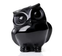 XIANNVXI Black Owl Ornament Figurine Statue Decoration for the Home Obsidian Crystal Owl Gifts for Women Men Witch Witchy Gifts Women Black Living Room Accessories