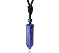 XIANNVXI Blue Lapis Lazuli Necklace Lapis Lazuli Healing Pendant Blue Crystal Necklace for Men Gemstone tone Pendant Jewellery