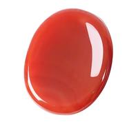 XIANNVXI Carnelian Worry Stone Red Agate Polished Thumb Stone Healing Stone Gemstone Meditation Accessories Reiki Crystal Oval Stone for Anxiety Stress Relief