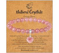 XIANNVXI Cherry Quartz Strawberry Quartz Bracelet,Red Bracelet for Women 8mm Healing Stone Womens Jewellery Gifts for Her