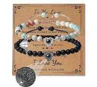 XIANNVXI Couples Bracelets His And Her Matching Bracelets For Couples 100 Languages I Love You Gifts Bracelets Jewelry, S, Crystal, no gemstone
