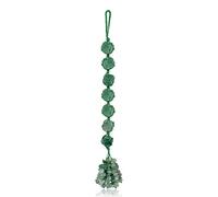 XIANNVXI Green Aventurine Crystal Hanging Healing Crystals Gemstones Decor Tumbled Stones Car Rearview Mirror Wall Hanging Crystals Reiki Crystal Gifts