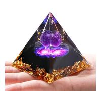 XIANNVXI Healing Crystal Tower Orgonite Orgone Amethyst Obsidian Gemstone Tower,Reiki Healing Crystal Gifts for Women Men