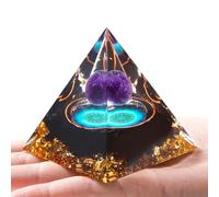 XIANNVXI Healing Crystal Tower Orgonite Orgone Tower,Amethyst Obsidian Gemstone Crystal Gifts Spiritual Gifts for Women Men