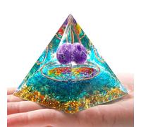 XIANNVXI Healing Crystal Tower Orgonite Orgone Tower,Green Amethyst Crystal Gemstone Tower,Healing Crystal Gifts for Women Men
